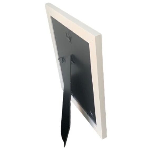 Set of 2 White Wood 8x10 Gallery Frames – Matted for 5x7 or 3x5 Minimalist Displ - Picture 3 of 6